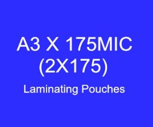 A3 x 175micron (303*426) Laminating Pouches (High Quality)