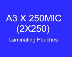 A3 x 250micron (303*426) Laminating Pouches (High Quality)