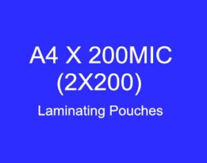 A4 x 200micron (216*303) Laminating Pouches (High Quality)