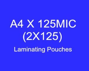A4 x 125micron (216*303) Laminating Pouches (High Quality)