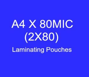 A4 x 80micron (216*303) Laminating Pouches (High Quality)