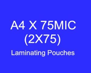 A4 x 75micron (216*303) Laminating Pouches (High Quality)
