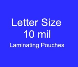 Letter Size 9''x11.5''x10mil (229x292mmx250mic) laminating pouches (High Quality)