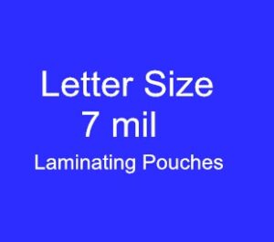 Letter Size 9''x11.5''x7mil (229x292mmx175mic) laminating pouches (High Quality)