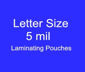 Letter Size 9''x11.5''x5mil (229x292mmx125mic) laminating pouches (High Quality)