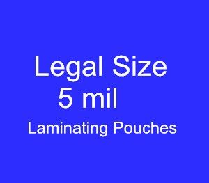Legal Size 9''x14 1/5''x5mil (229x369mmx125mic) laminating pouches (High Quality)